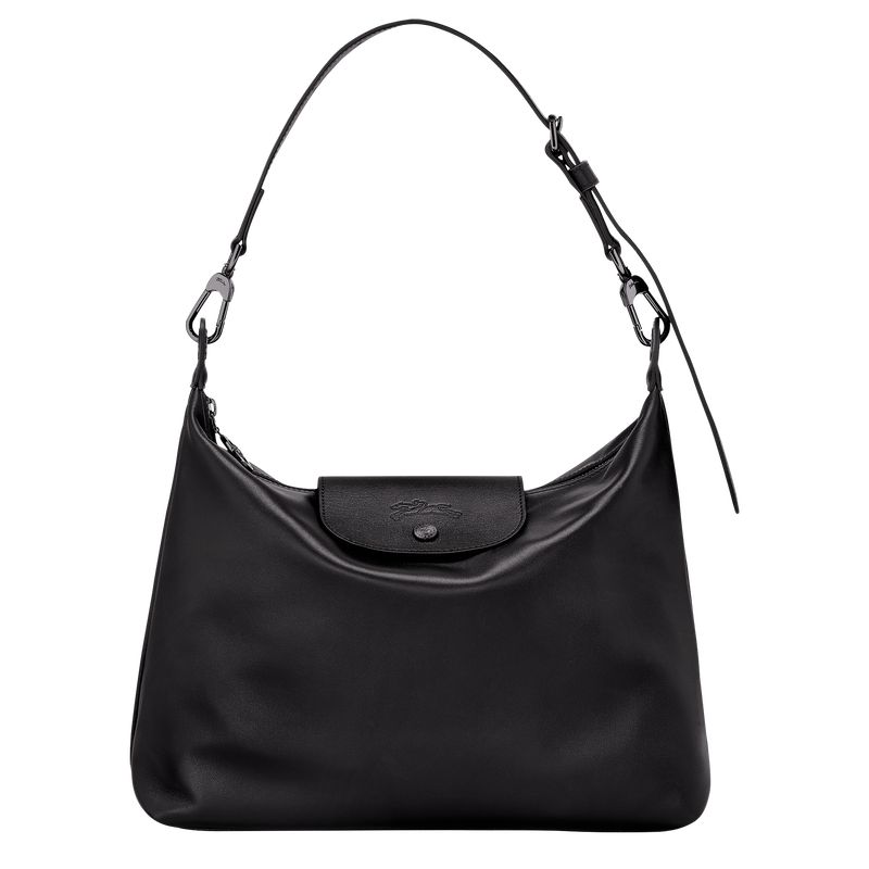 Women Longchamp Le Pliage Xtra M Hobo Bag Black | Ireland-318TWQVJA