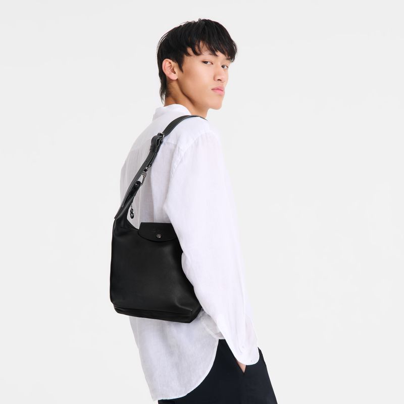 Women Longchamp Le Pliage Xtra M Shoulder Bag Black | Ireland-920STQZGO