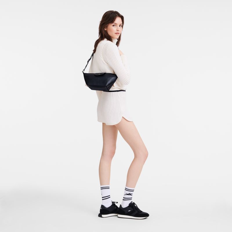 Women Longchamp Le Pliage Xtra Xs Crossbody Bag Black | Ireland-418NPDJIA