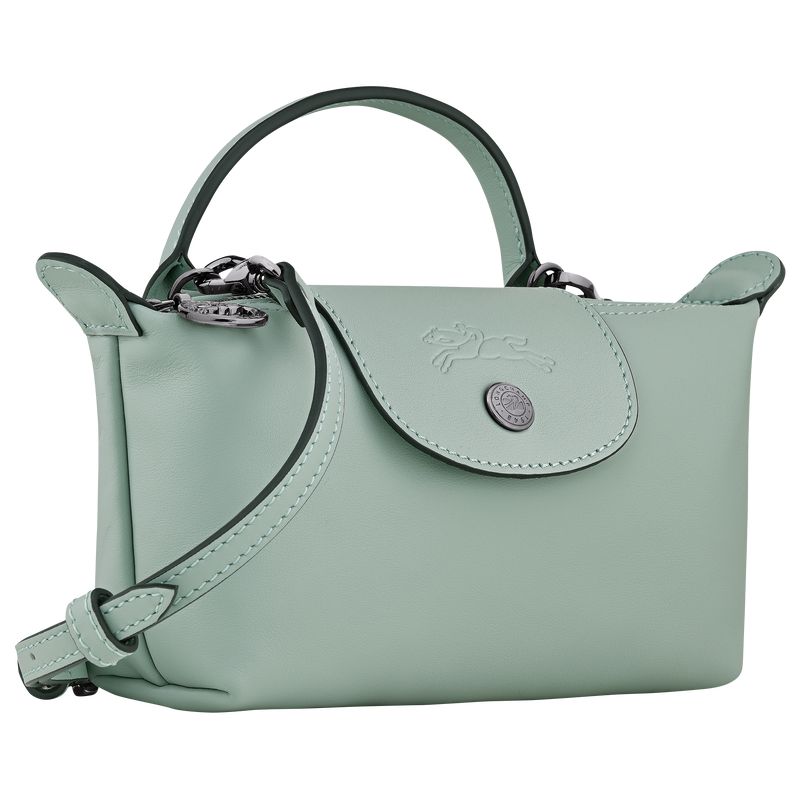 Women Longchamp Le Pliage Xtra Xs Pouch Blue Green | Ireland-987RGJAUY