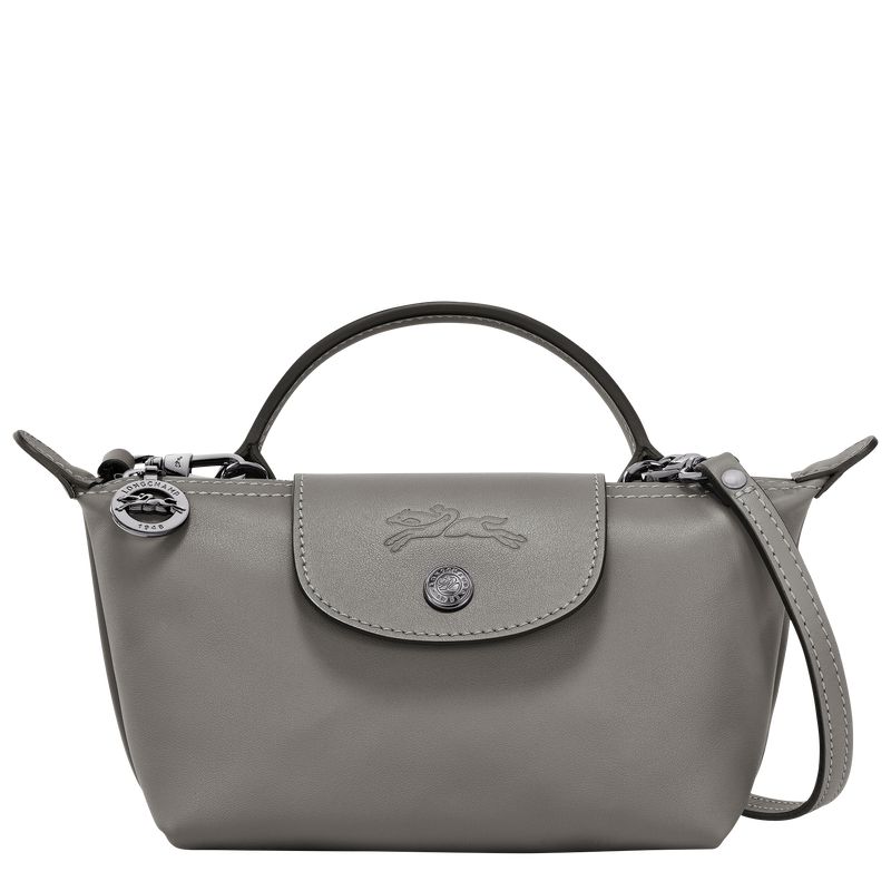 Women Longchamp Le Pliage Xtra Xs Pouch Grey | Ireland-602JATBMR