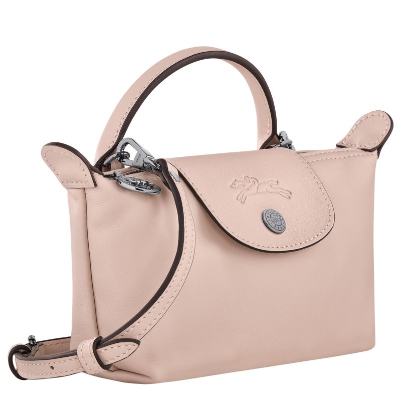 Women Longchamp Le Pliage Xtra Xs Pouch Beige | Ireland-834XWSRZG