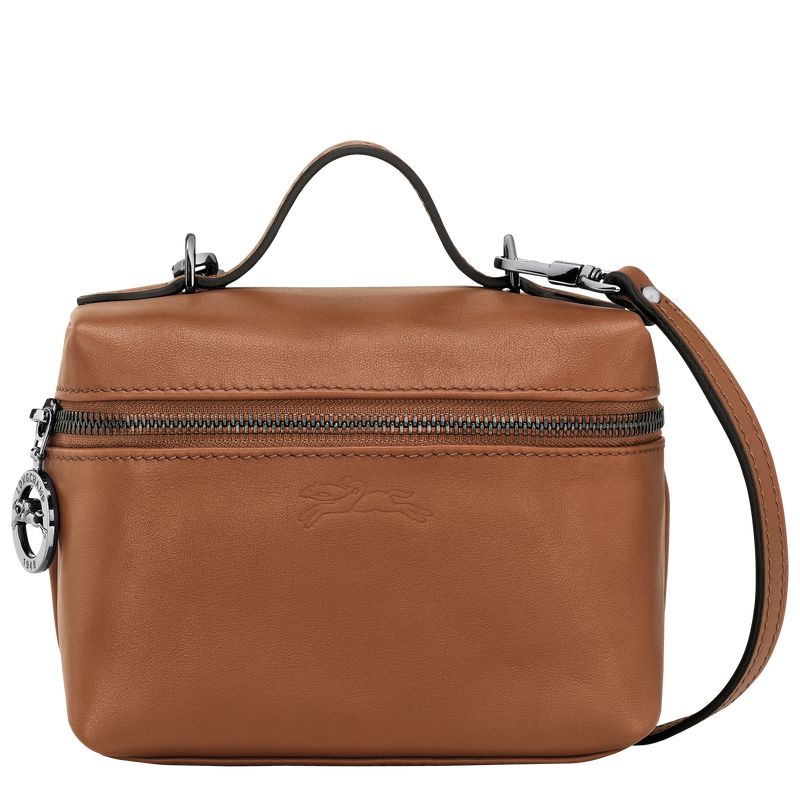 Women Longchamp Le Pliage Xtra Xs Vanity Toiletry Bags Brown | Ireland-507WFIATK