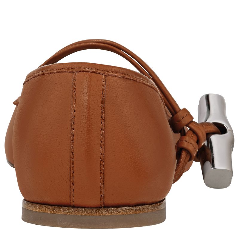 Women Longchamp Le Roseau Ballerinas Brown | Ireland-583CUPRFH