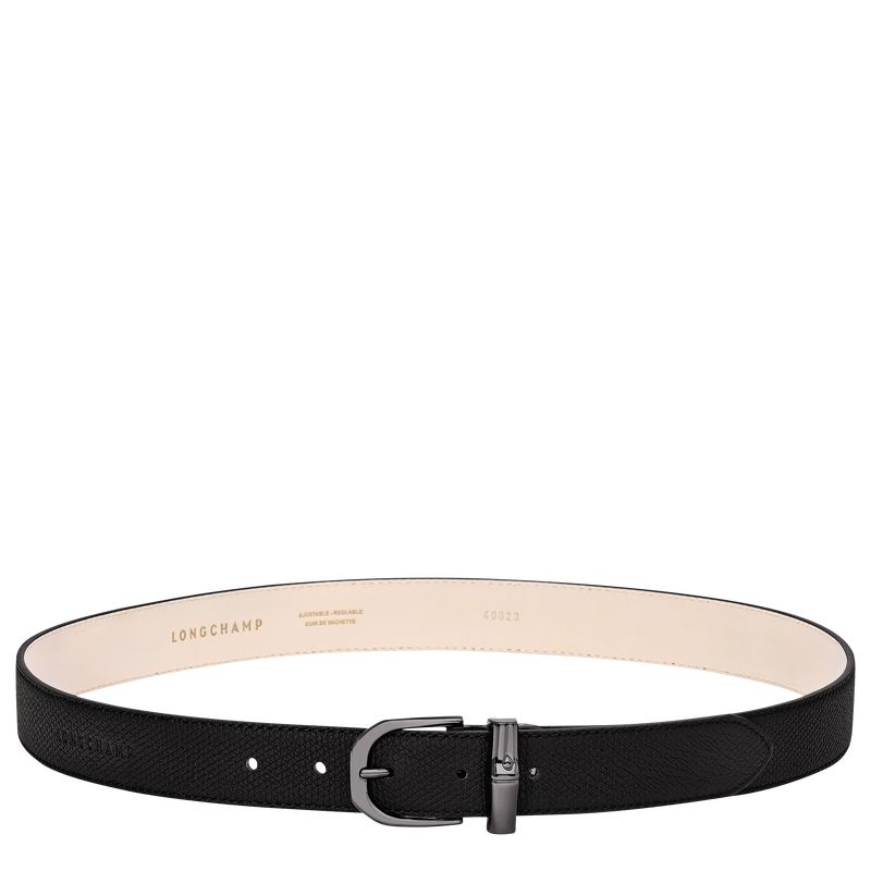 Women Longchamp Le Roseau Belt Black | Ireland-506EYZMUC