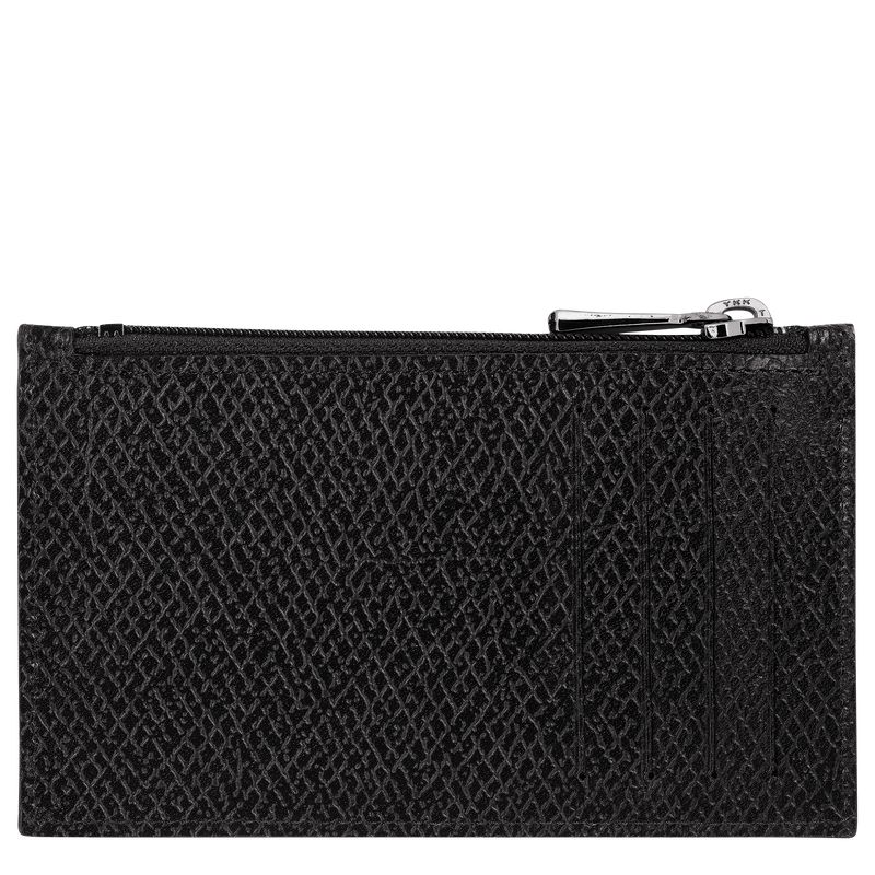 Women Longchamp Le Roseau Essential Coin Purse Black | Ireland-270TVEANL
