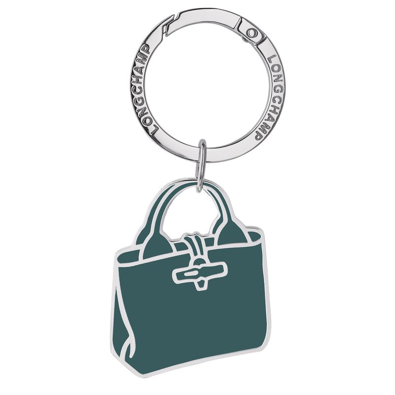 Women Longchamp Le Roseau Key Rings Blue Green | Ireland-578WDQALM