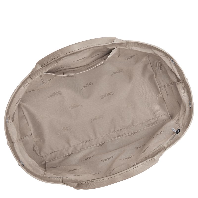 Women Longchamp Le Roseau L Handbag Beige | Ireland-254EBFQTN