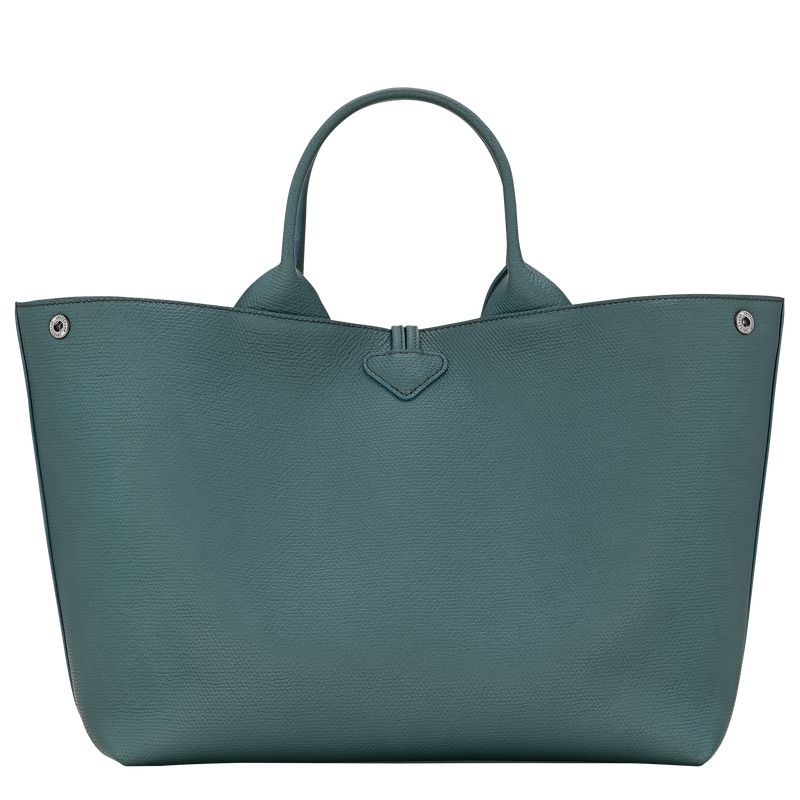 Women Longchamp Le Roseau L Handbag Blue Green | Ireland-817IUNXDQ