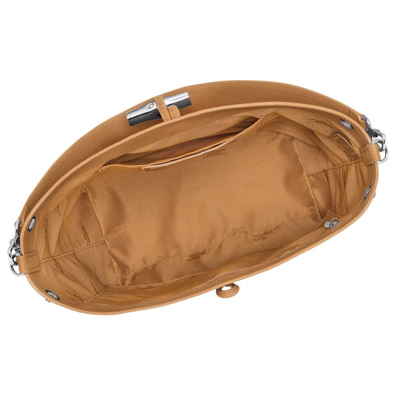 Women Longchamp Le Roseau M Shoulder Bag Shoulder Bag Brown | Ireland-219BJTKSZ