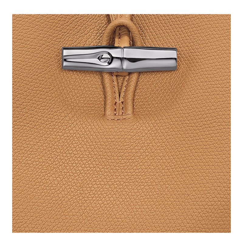 Women Longchamp Le Roseau M Shoulder Bag Shoulder Bag Brown | Ireland-219BJTKSZ