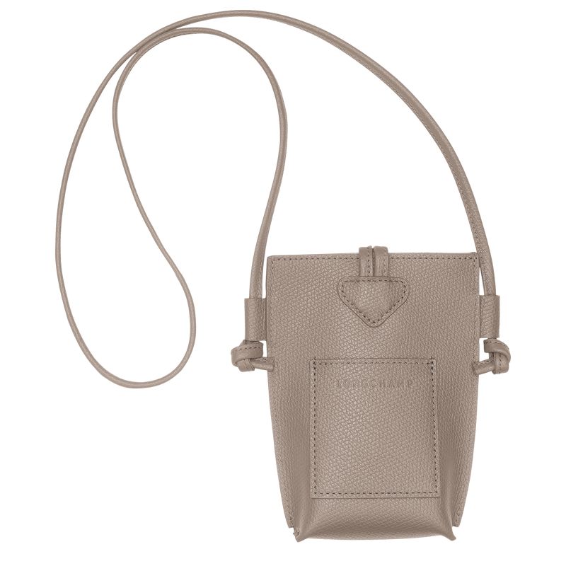 Women Longchamp Le Roseau Phone Case Beige | Ireland-809BYDXGF