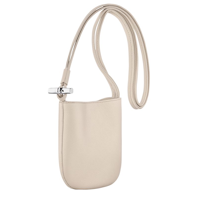 Women Longchamp Le Roseau S Crossbody Bag Beige | Ireland-804TVNSED