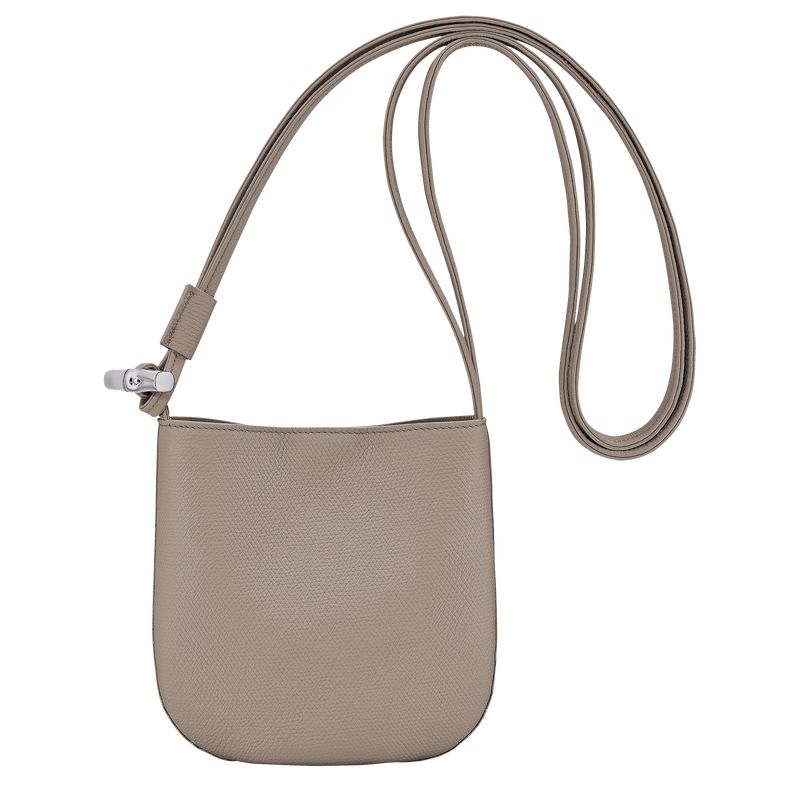Women Longchamp Le Roseau S Crossbody Bag Beige | Ireland-712DBRFSK