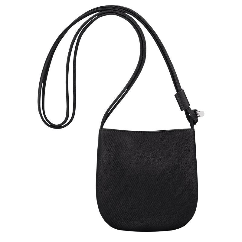 Women Longchamp Le Roseau S Crossbody Bag Black | Ireland-603XRNLMW