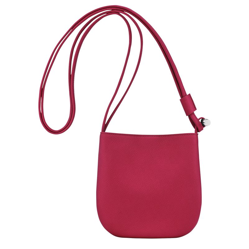 Women Longchamp Le Roseau S Crossbody Bag Dark Pink | Ireland-634RLQSMV