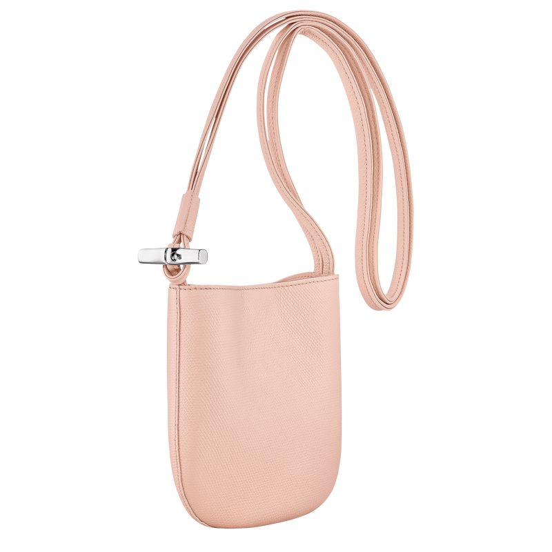 Women Longchamp Le Roseau S Crossbody Bag Light Rose | Ireland-137WUGZAS