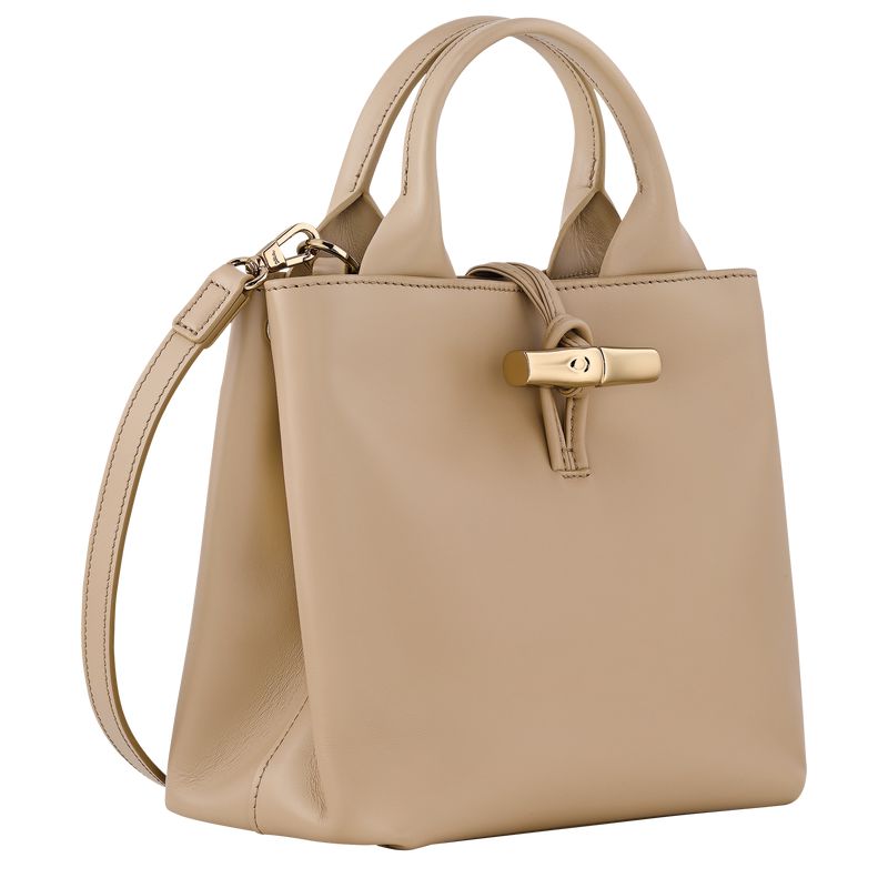Women Longchamp Le Roseau S Handbag Beige | Ireland-169UHOBYP