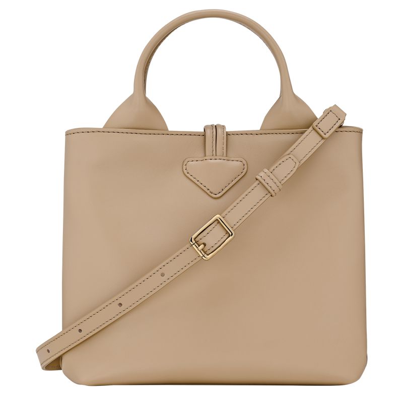 Women Longchamp Le Roseau S Handbag Beige | Ireland-169UHOBYP