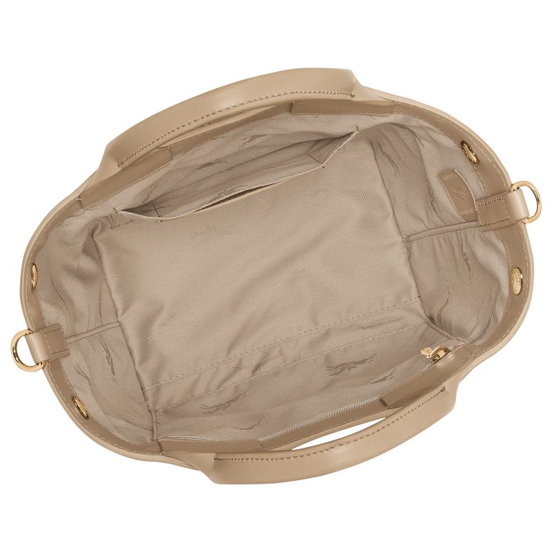 Women Longchamp Le Roseau S Handbag Beige | Ireland-169UHOBYP