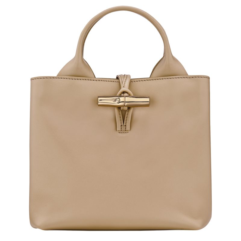 Women Longchamp Le Roseau S Handbag Beige | Ireland-169UHOBYP