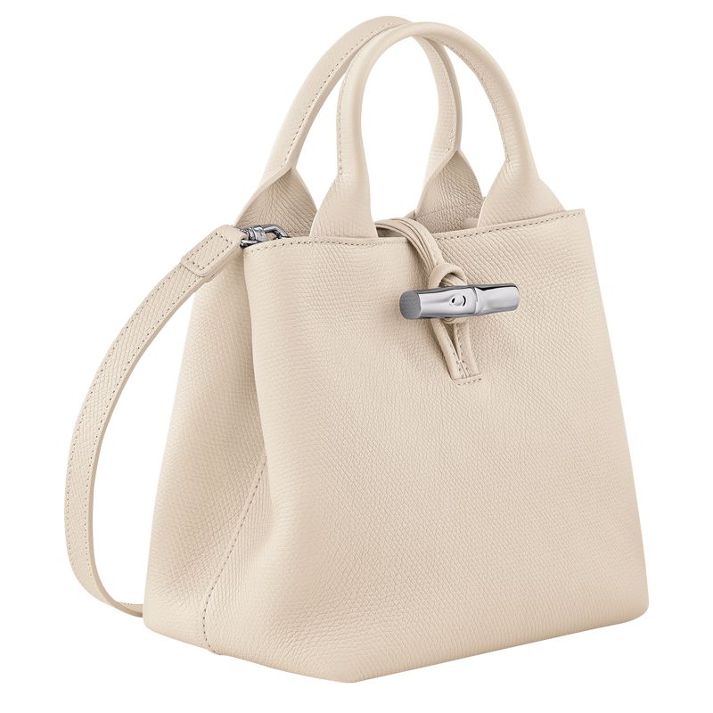 Women Longchamp Le Roseau S Handbag Beige | Ireland-460MCIVAD