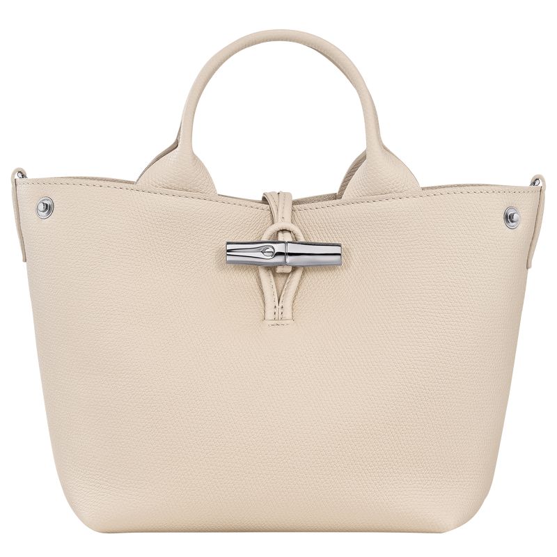 Women Longchamp Le Roseau S Handbag Beige | Ireland-460MCIVAD