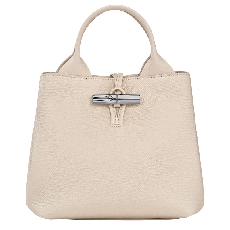 Women Longchamp Le Roseau S Handbag Beige | Ireland-460MCIVAD