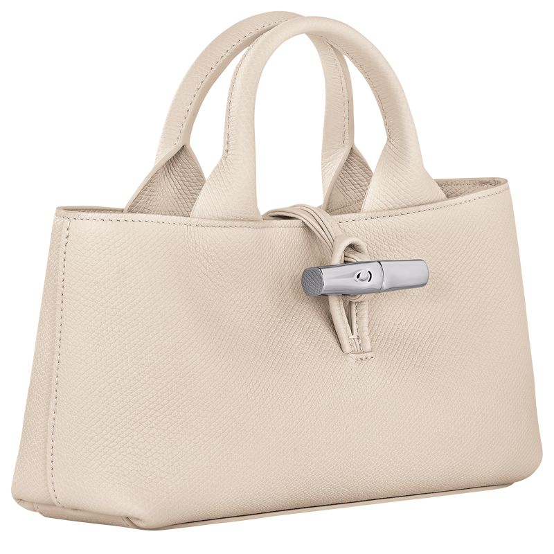 Women Longchamp Le Roseau S Handbag Beige | Ireland-032BVXSCZ