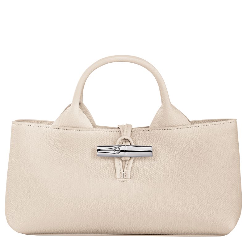 Women Longchamp Le Roseau S Handbag Beige | Ireland-032BVXSCZ