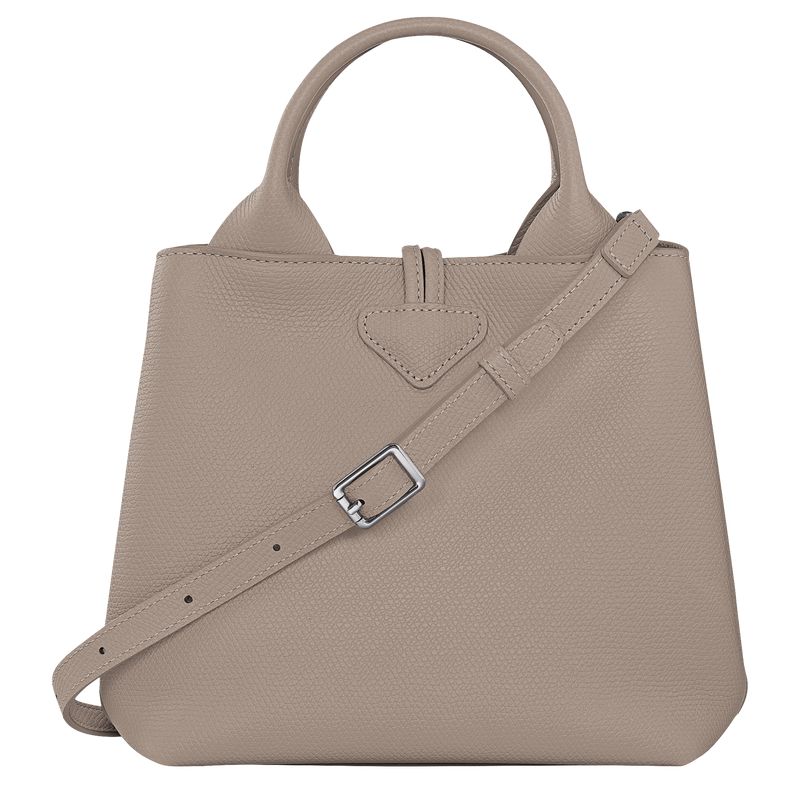 Women Longchamp Le Roseau S Handbag Beige | Ireland-592ZMATWI