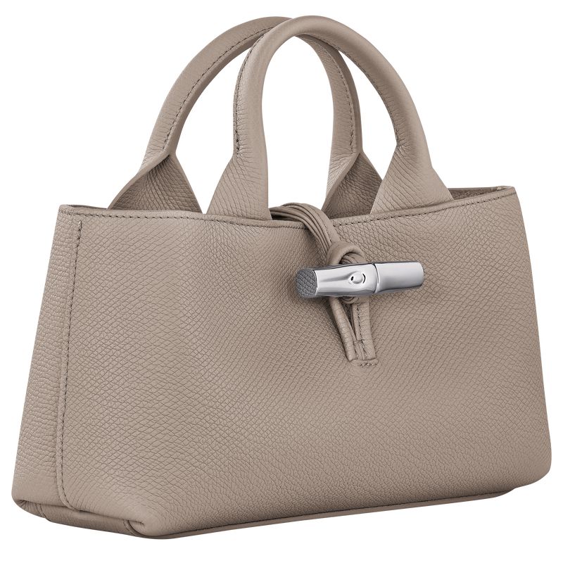 Women Longchamp Le Roseau S Handbag Beige | Ireland-428LAJMQP