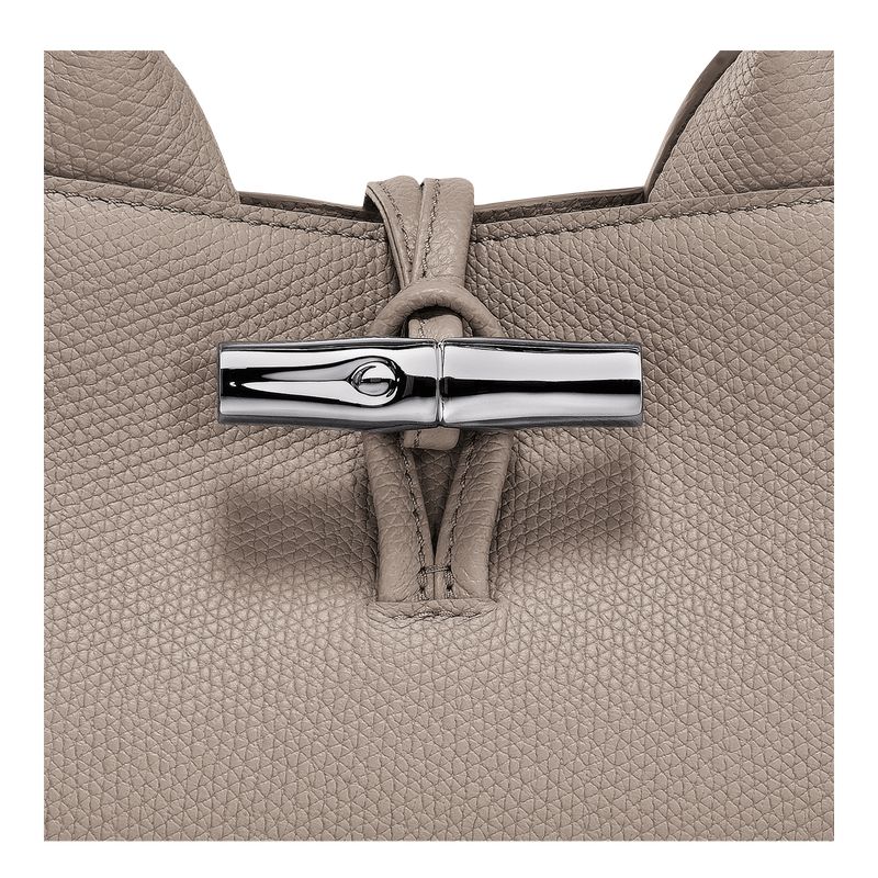 Women Longchamp Le Roseau S Handbag Beige | Ireland-428LAJMQP