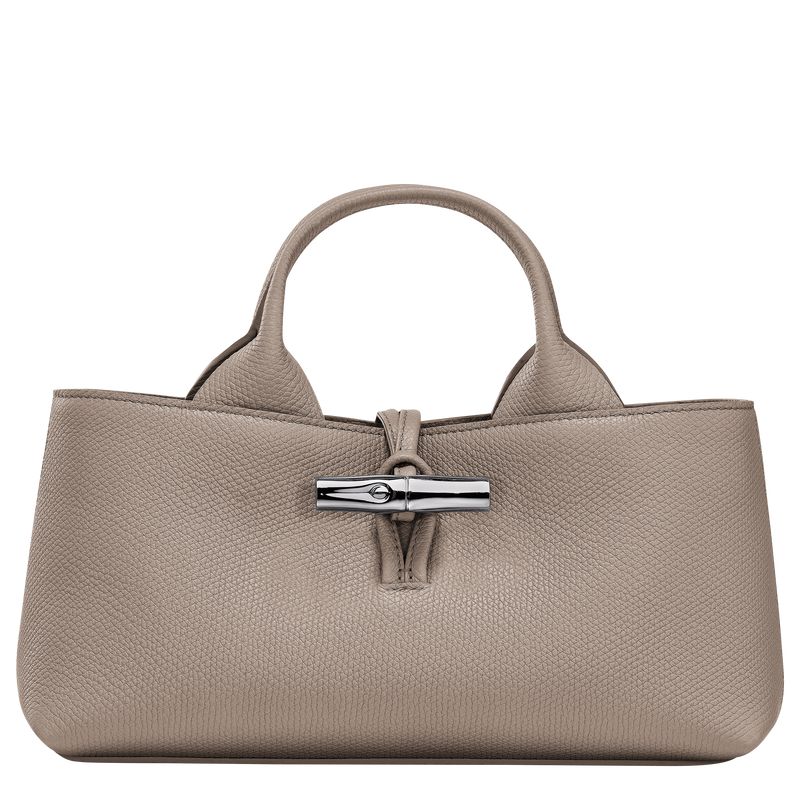 Women Longchamp Le Roseau S Handbag Beige | Ireland-428LAJMQP