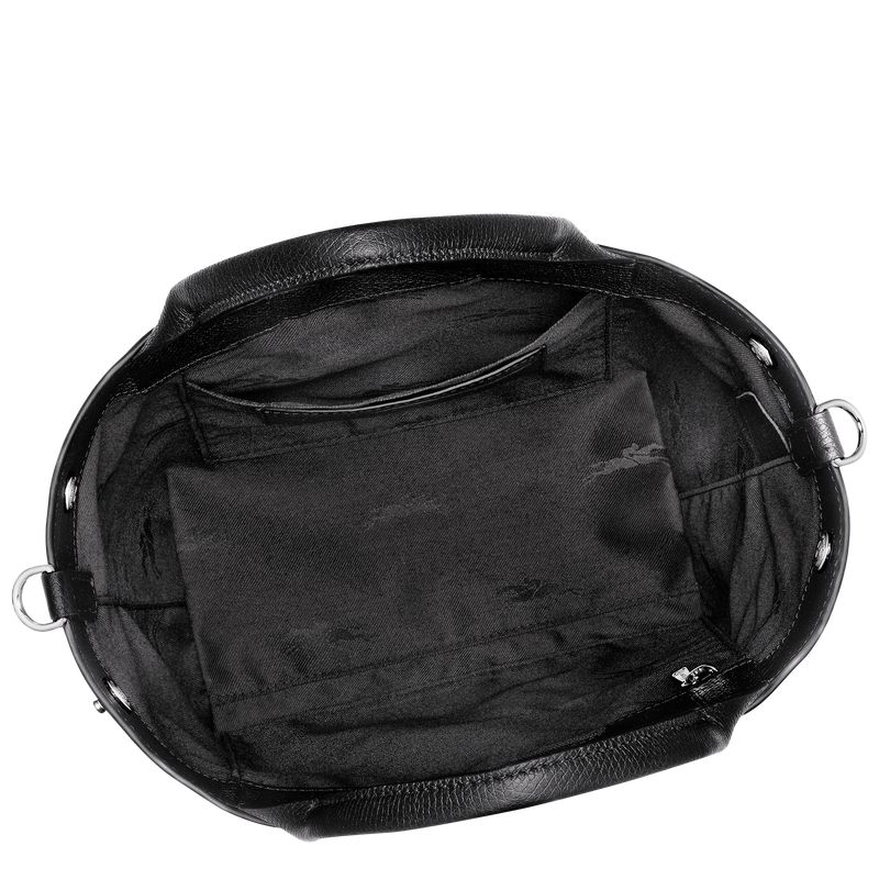 Women Longchamp Le Roseau S Handbag Black | Ireland-756SDUXEN