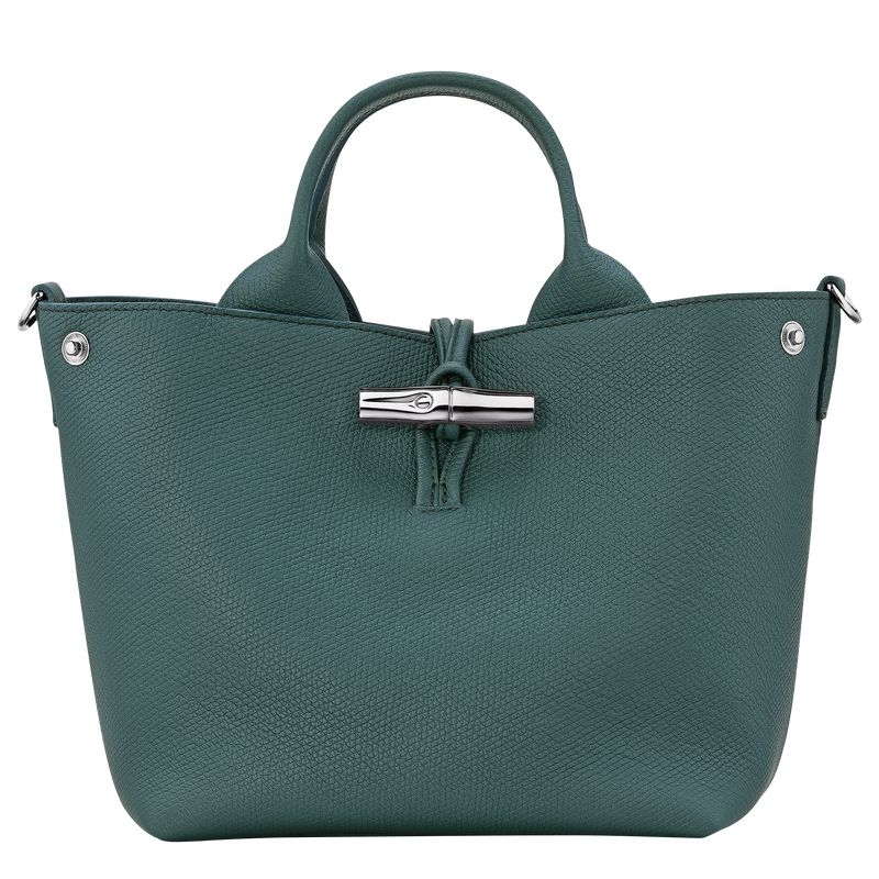 Women Longchamp Le Roseau S Handbag Blue Green | Ireland-912IAVORD