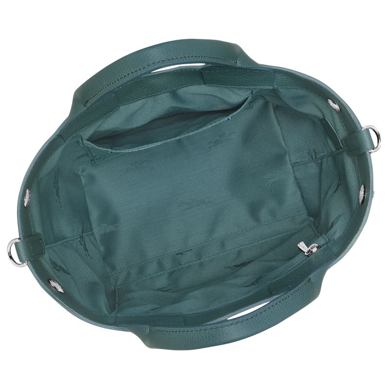 Women Longchamp Le Roseau S Handbag Blue Green | Ireland-912IAVORD