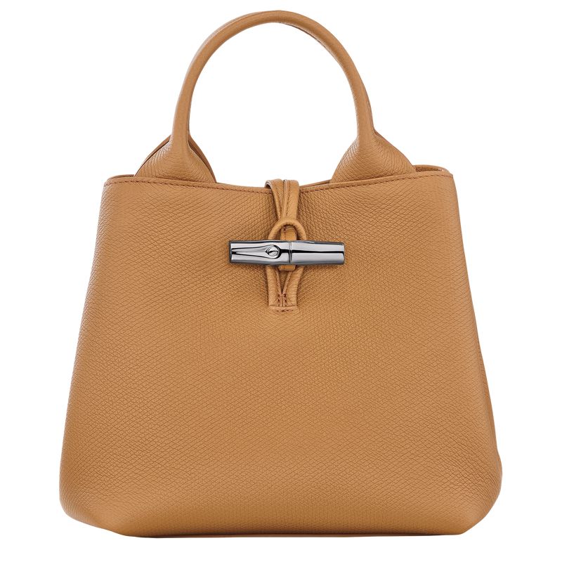 Women Longchamp Le Roseau S Handbag Brown | Ireland-967WXVZEO
