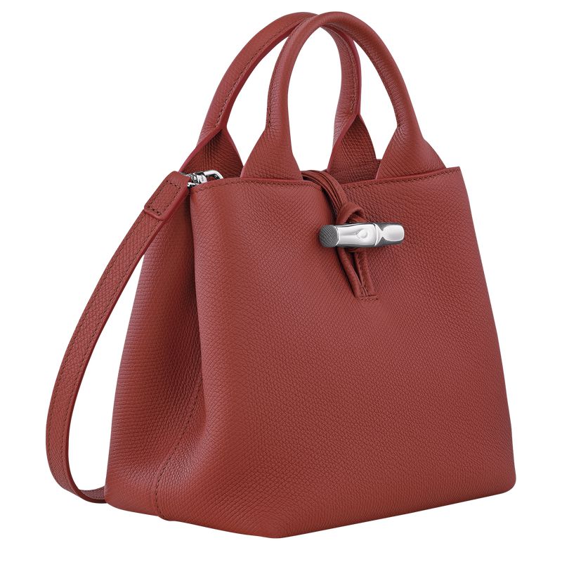 Women Longchamp Le Roseau S Handbag Brown | Ireland-807KIEBAM