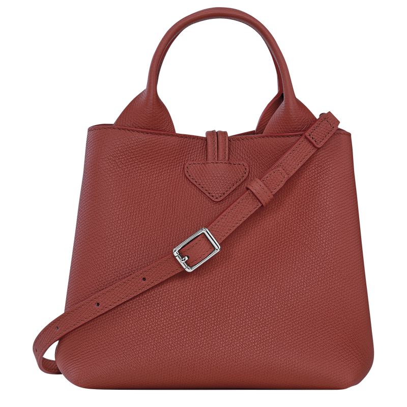 Women Longchamp Le Roseau S Handbag Brown | Ireland-807KIEBAM