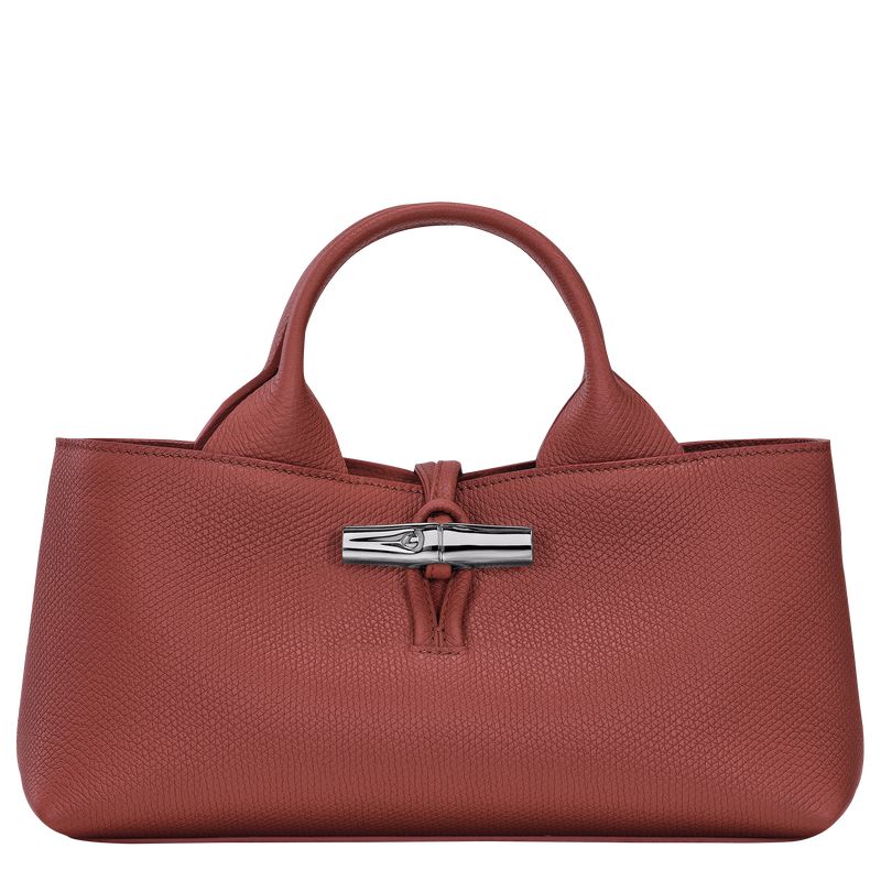 Women Longchamp Le Roseau S Handbag Brown | Ireland-571YEFJAD