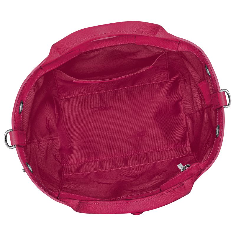 Women Longchamp Le Roseau S Handbag Dark Pink | Ireland-607BJYEGA