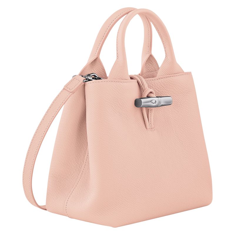 Women Longchamp Le Roseau S Handbag Light Rose | Ireland-234QKLUIE
