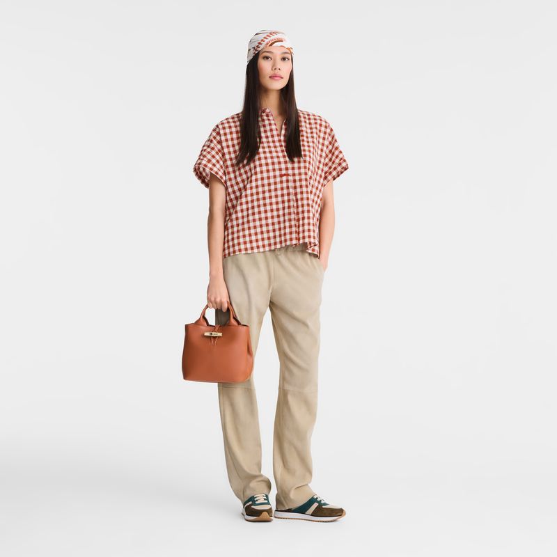 Women Longchamp Le Roseau S Handbag Orange | Ireland-798ITVHYX
