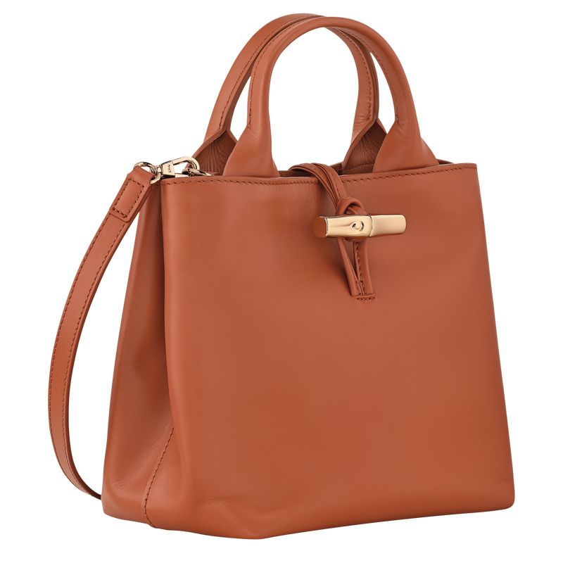 Women Longchamp Le Roseau S Handbag Orange | Ireland-798ITVHYX