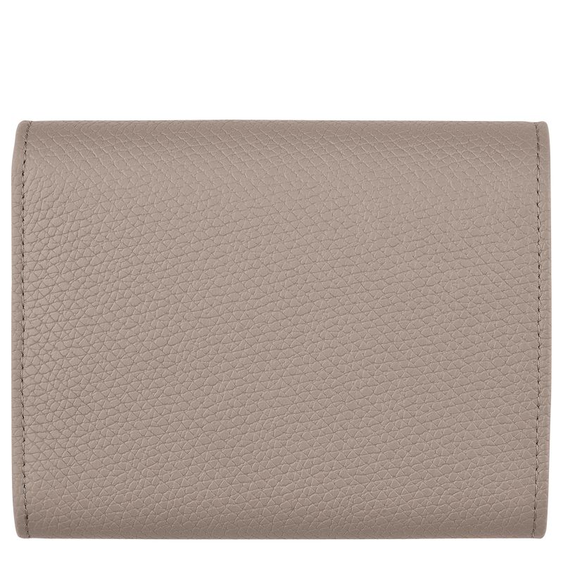 Women Longchamp Le Roseau Wallet Beige | Ireland-975XJSGRN