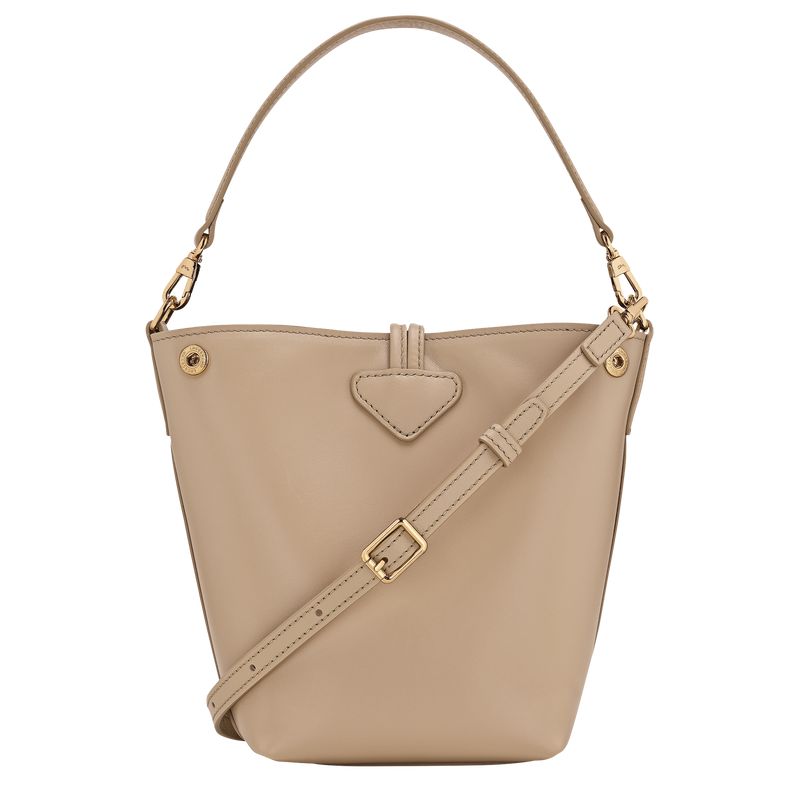 Women Longchamp Le Roseau Xs Bucket Bag Beige | Ireland-561JVSXRP