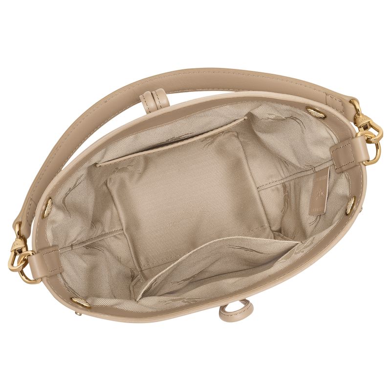 Women Longchamp Le Roseau Xs Bucket Bag Beige | Ireland-561JVSXRP