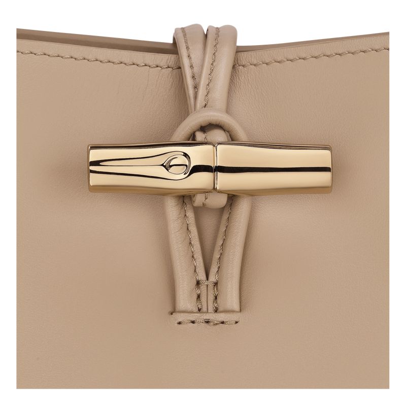 Women Longchamp Le Roseau Xs Bucket Bag Beige | Ireland-561JVSXRP