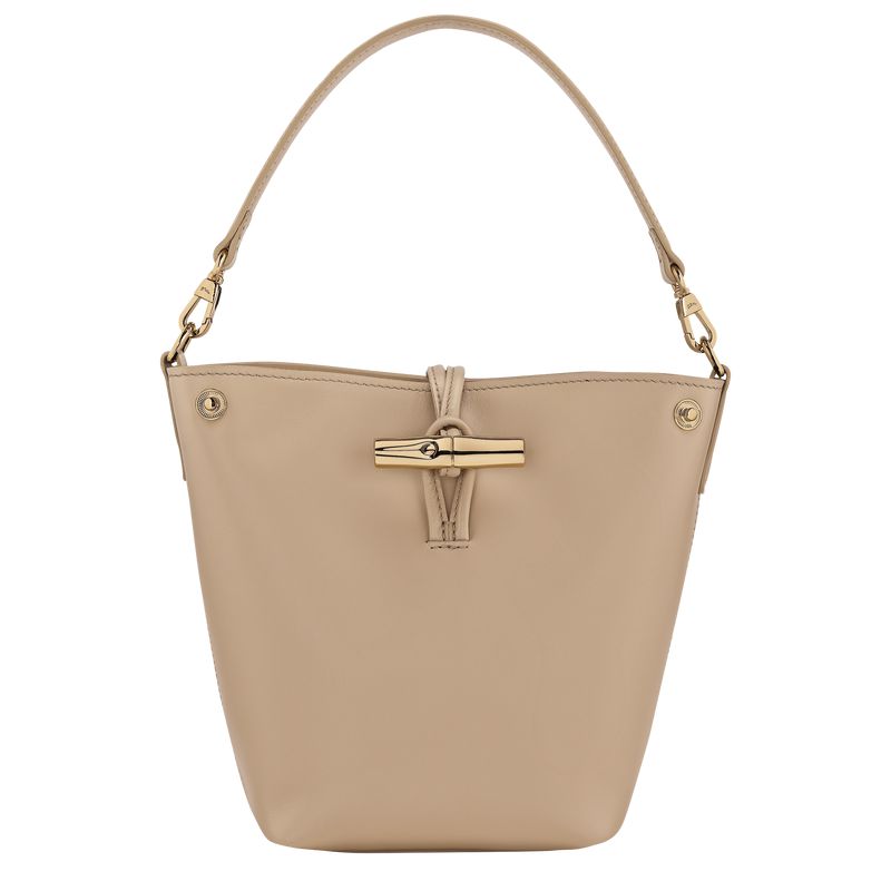 Women Longchamp Le Roseau Xs Bucket Bag Beige | Ireland-561JVSXRP